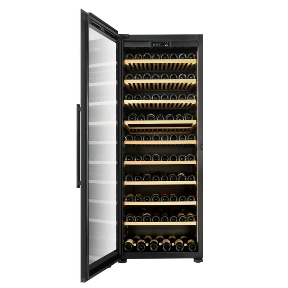 Vinkøleskab Storage 200, Enkeltzone, Sort, Venstre - Vigneron