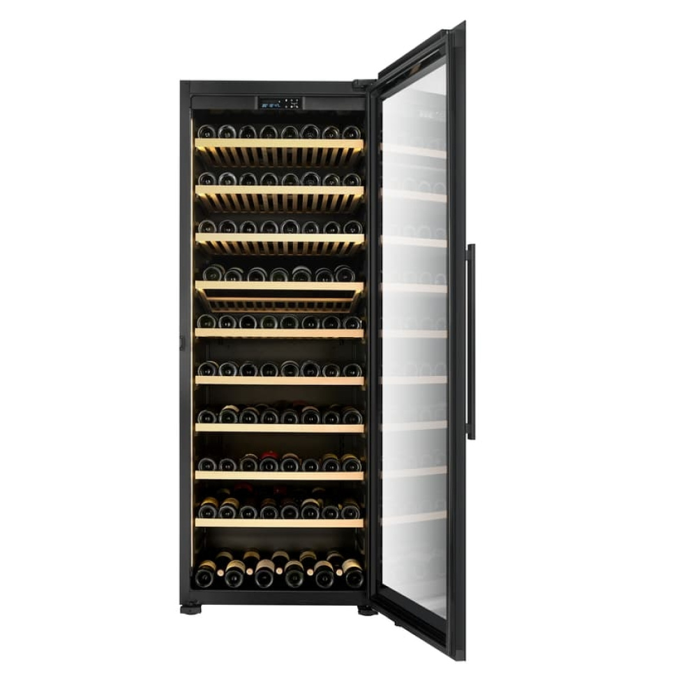 Vinkøleskab Storage 200, Enkeltzone, Sort, Højre - Vigneron