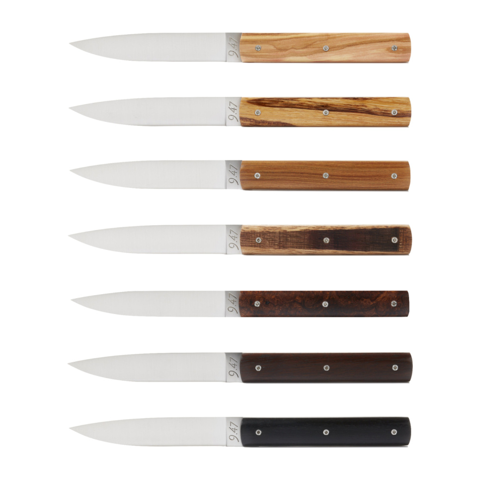 Kødkniv 9.47, håndlavet med træskaft - Perceval i gruppen Borddækning / Bestik / Knivar hos The Kitchen Lab (2174-28793)