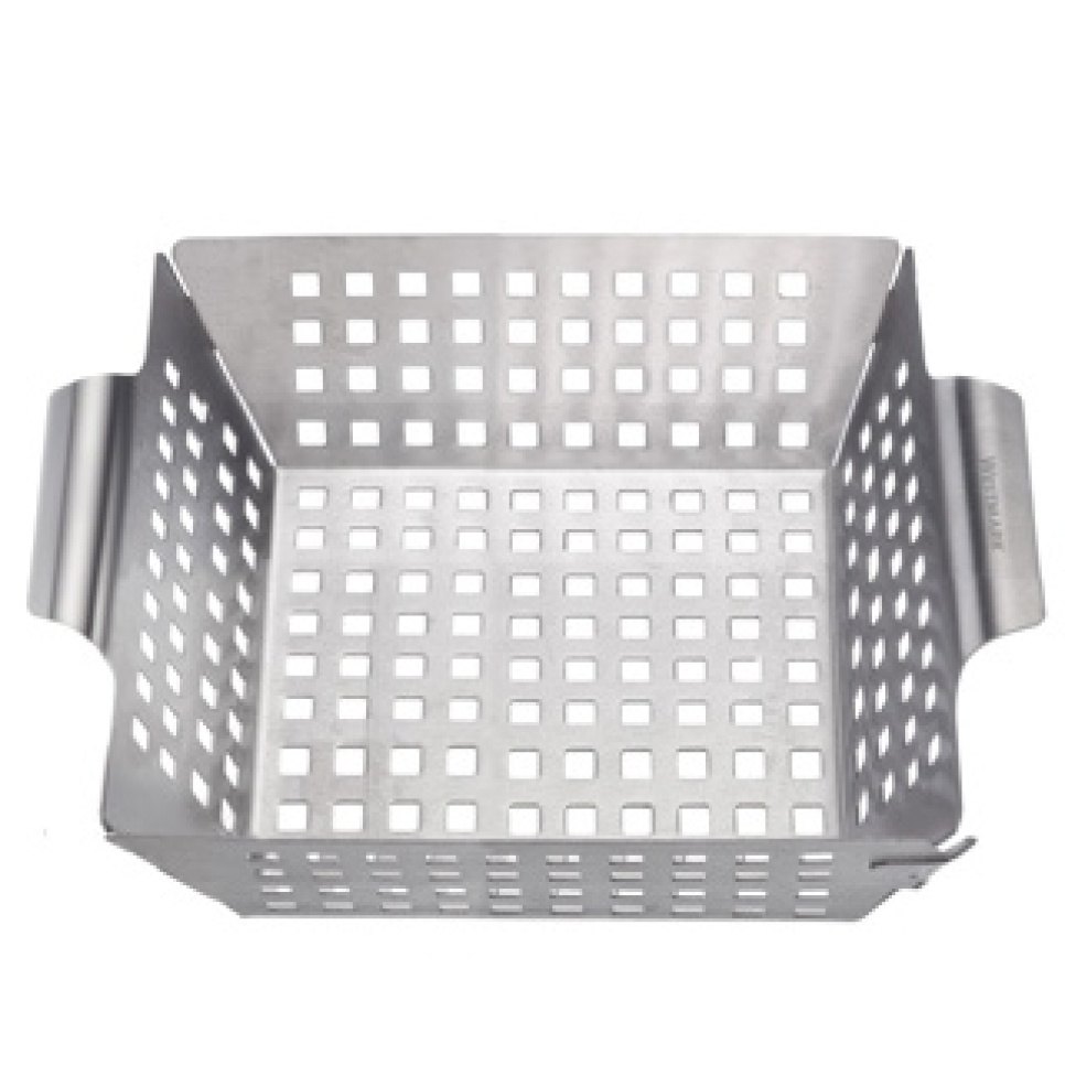 Perforeret grillkurv i rustfrit stål, 21,5 x 26,5 cm - Westmark i gruppen Grill, komfurer & ovne / Grill tilbehør / Grillrist hos The Kitchen Lab (2190-32121)