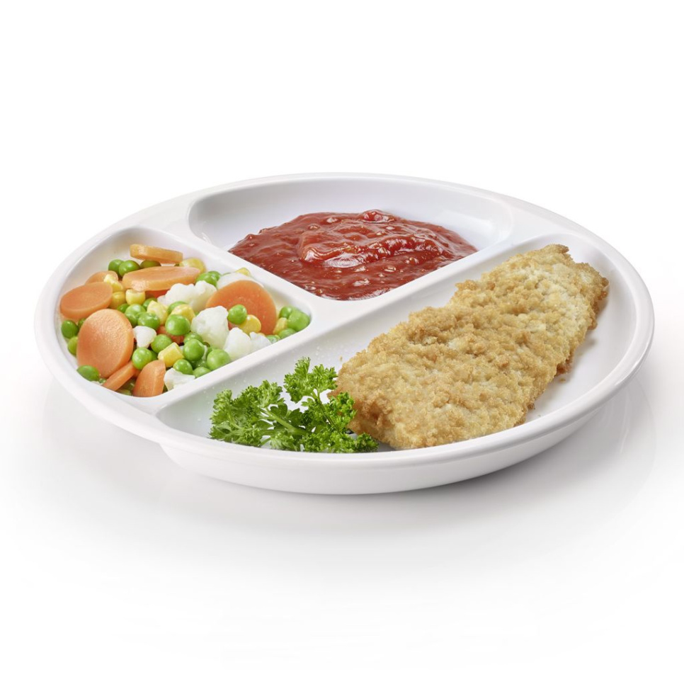 Plastiktallerken med tre rum, 25 cm - Westmark Plastiktallerken med tre rum, 25 cm - Westmark