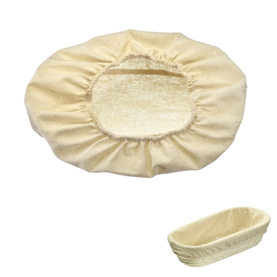 Bomuldsklud til aflang fermenteringskurv, 750 - 1000 g - Westmark Bomuldsklud til aflang fermenteringskurv, 750 - 1000 g - Westmark