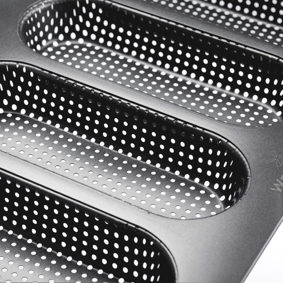 Perforeret bageform til mini-baguetter, non-stick - Westmark Perforeret bageform til mini-baguetter, non-stick - Westmark