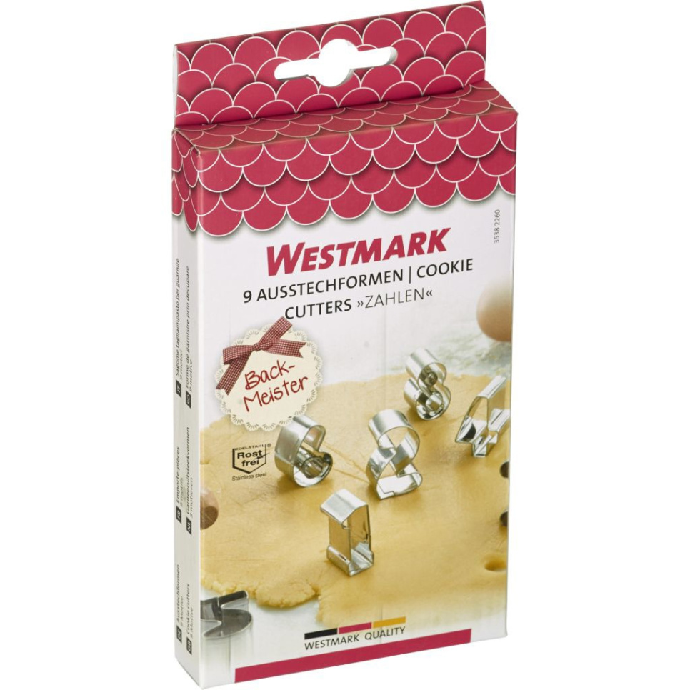 Peberkageform, tal 0-9 - Westmark Peberkageform, tal 0-9 - Westmark