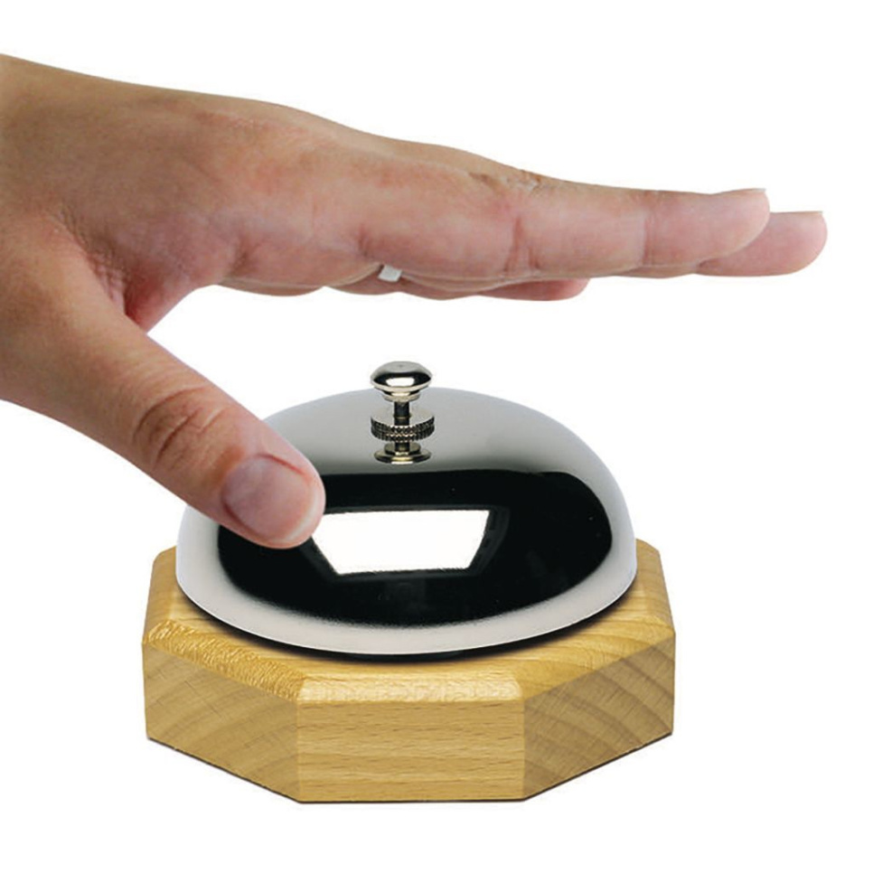 Ringeklokke med træfod - Westmark Ringeklokke med træfod - Westmark