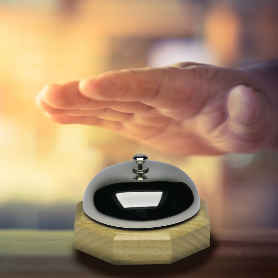 Ringeklokke med træfod - Westmark Ringeklokke med træfod - Westmark