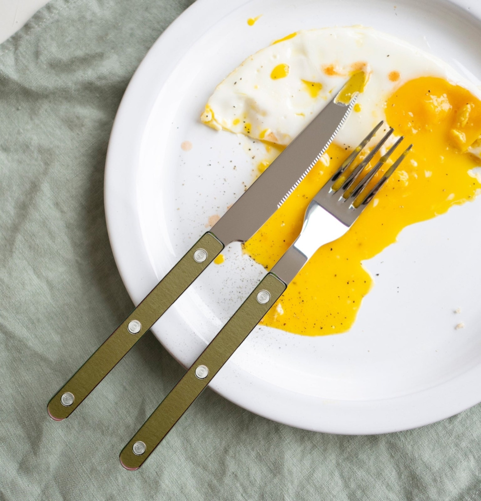 Bestiksæt, 4 dele, Bistrot Pearly, Olive - Sabre Paris