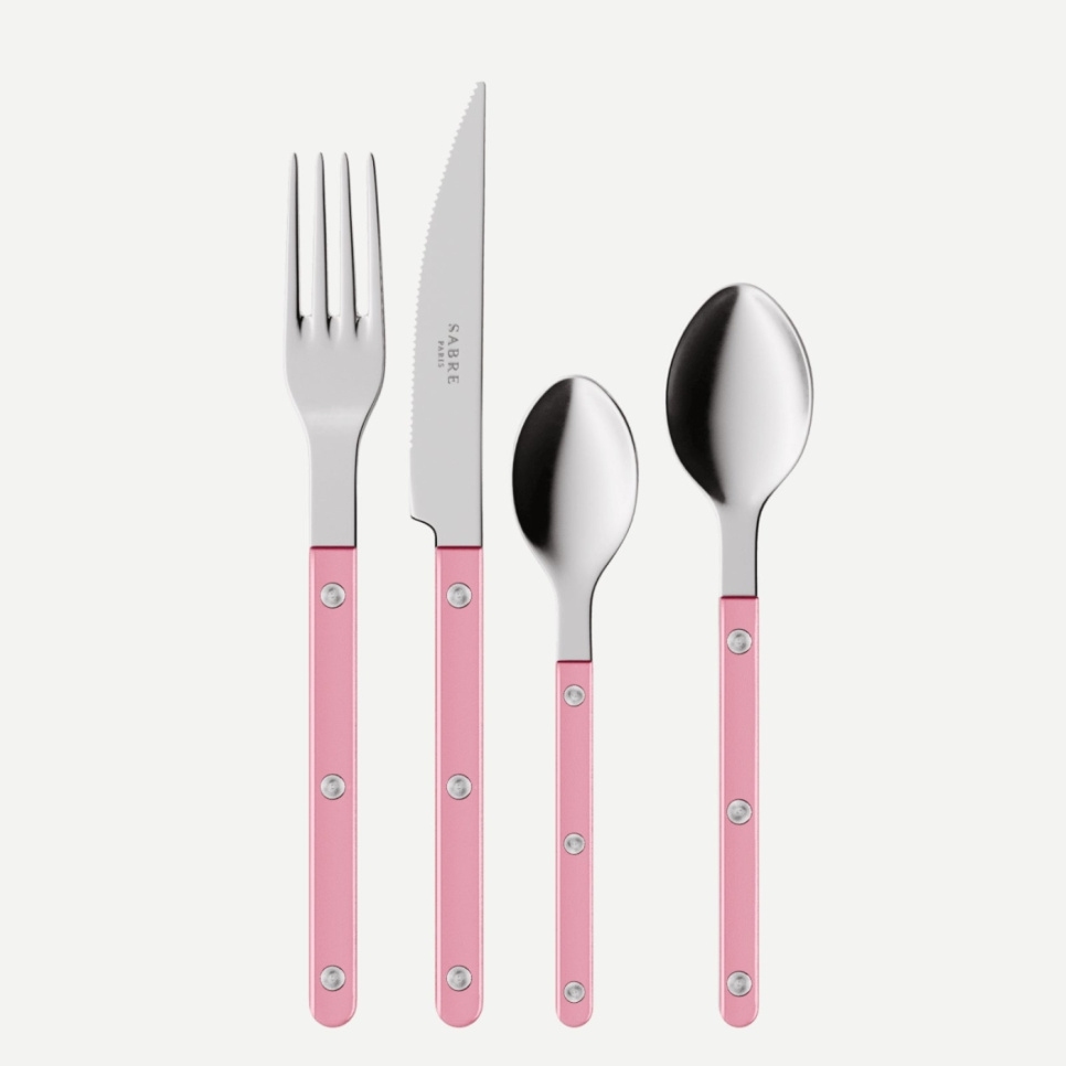 Bestiksæt, 4 dele, Bistrot Pearly, Soft pink - Sabre Paris i gruppen Borddækning / Bestik / Bestik sæt hos The Kitchen Lab (2195-32367)