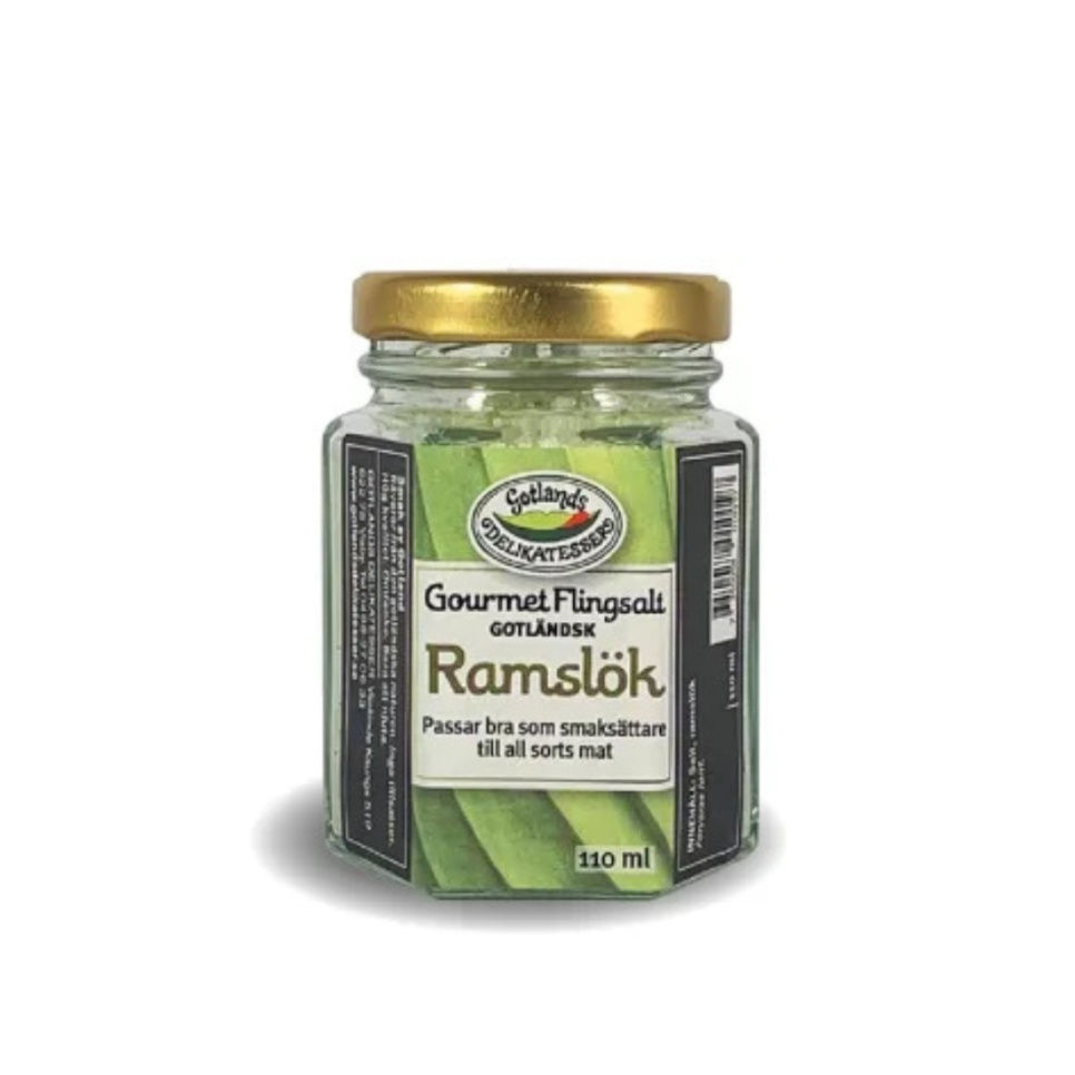 Ramson salt, 75g - Gotlands Delikatesser i gruppen Madlavning / Krydderier & Smagsstoffer / Salt hos The Kitchen Lab (2214-32987)