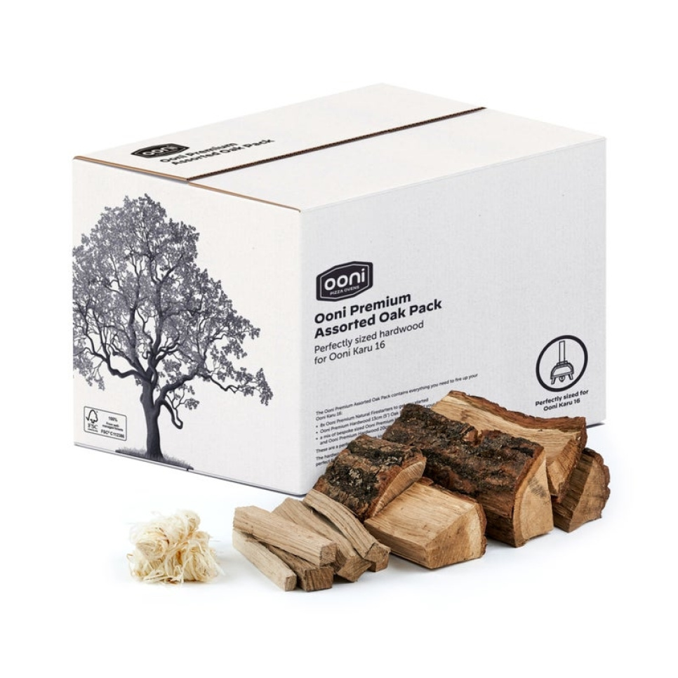 Premium Assorted Oak Pack - Ooni i gruppen Grill, komfurer & ovne / Grillkul og briketter / Røgspåner hos The Kitchen Lab (2239-31732)
