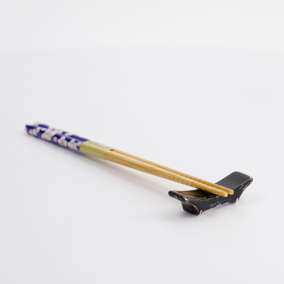 Støtte til spisepinde - Sort