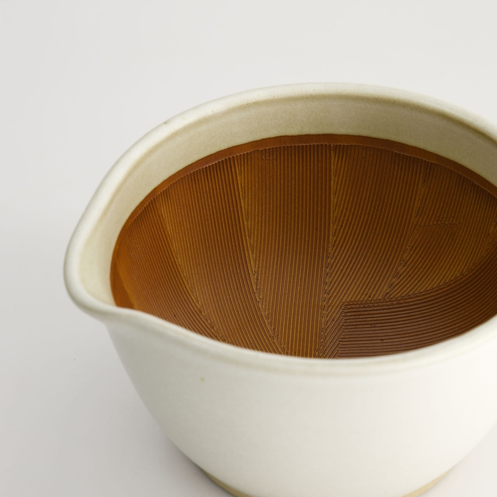 Japansk morter, Suribachi, hvid 12 cm