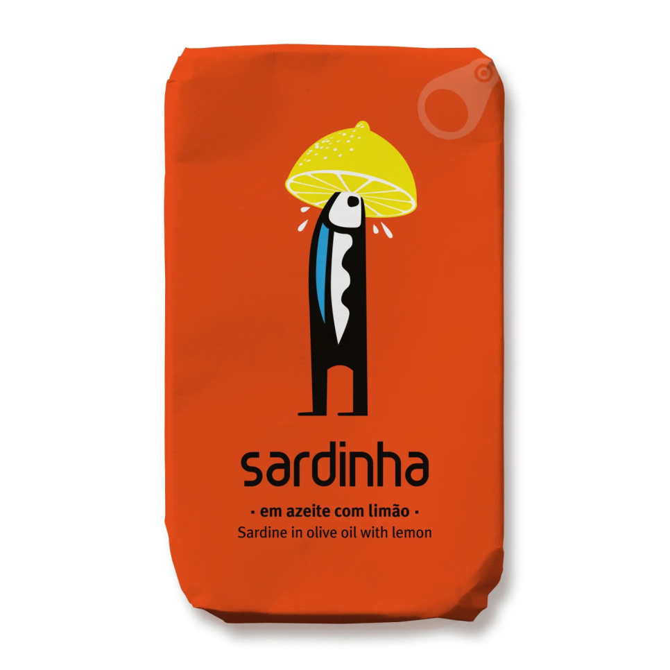 Sardiner i olivenolie, Citron, 120 g - Sardinha i gruppen Madlavning / Kolonial hos The Kitchen Lab (2253-35973)