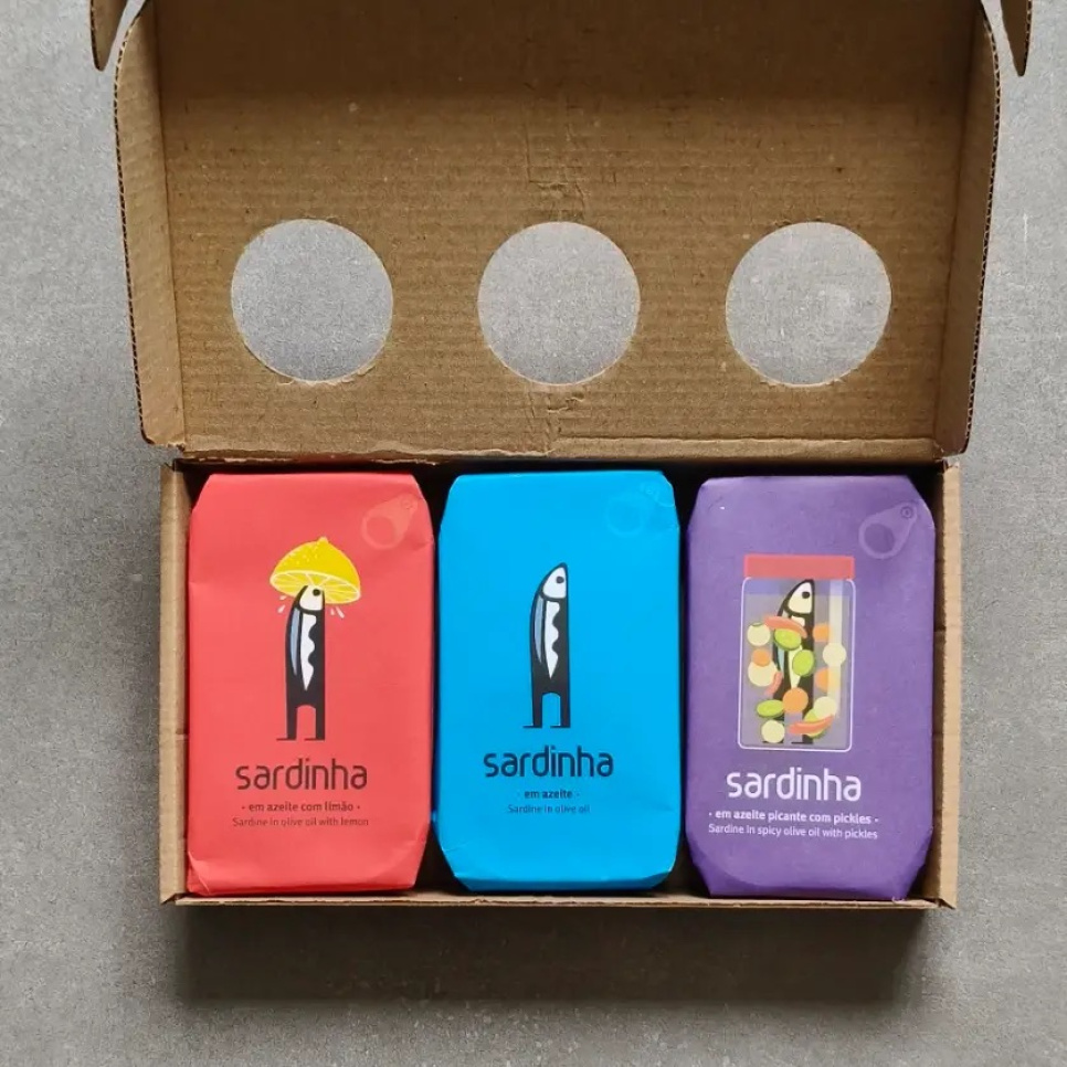 Sardiner 3-pak, Blandede varianter - Sardinha