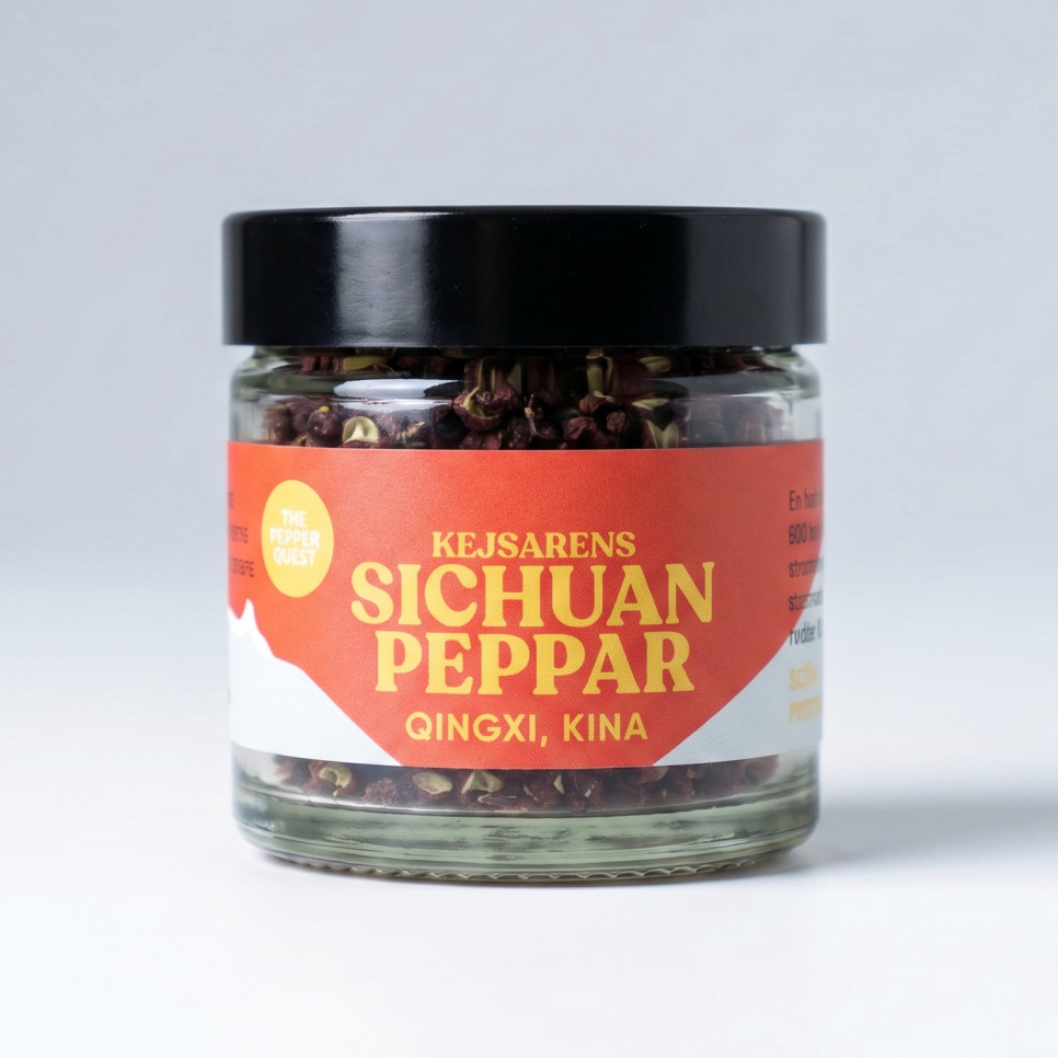 Sichuanpeber, QingXi, 15 g - The Pepper Quest i gruppen Madlavning / Krydderier & Smagsstoffer / Peber hos The Kitchen Lab (2257-33300)