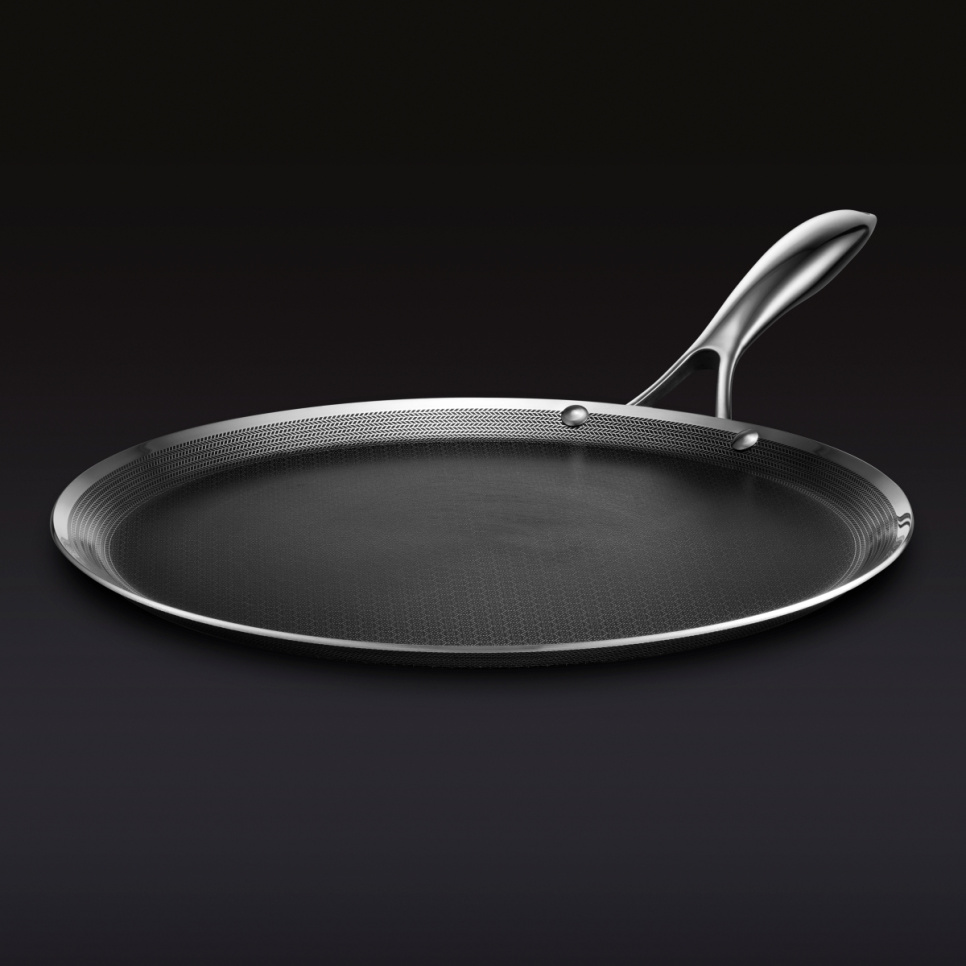 Pandekagepande, nonstick, 30 cm - Hexclad i gruppen Madlavning / Stegepande / Pandekage & æbleskivepande hos The Kitchen Lab (2262-33379)
