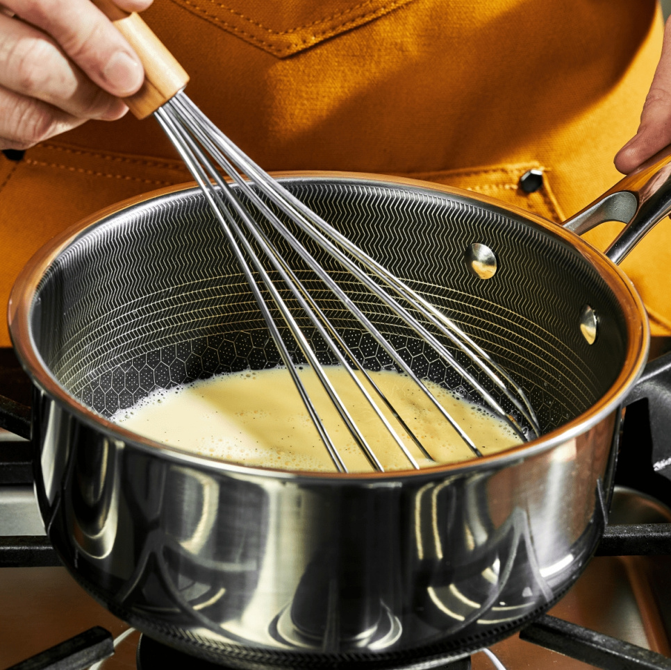 Kasserolle med glaslåg, nonstick, 1 L - Hexclad