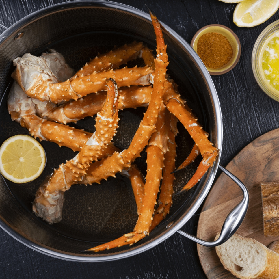 Gryde med glaslåg, nonstick, 9,5 L - Hexclad