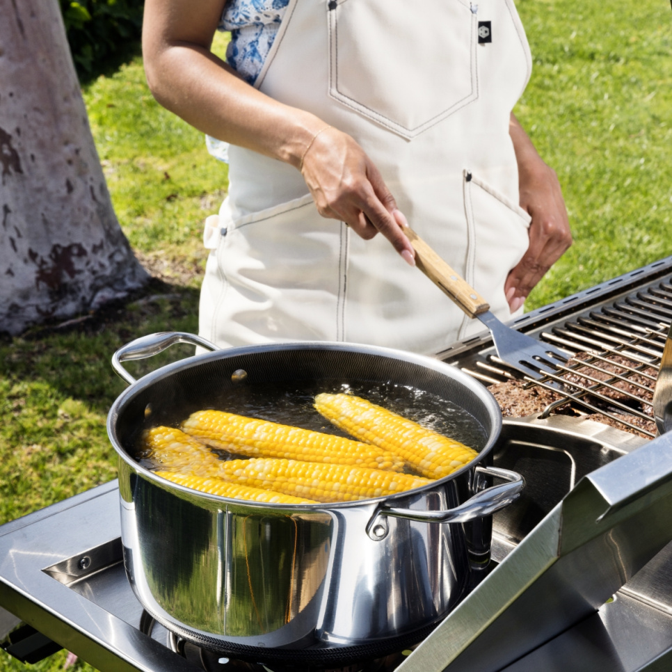Gryde med glaslåg, nonstick, 9,5 L - Hexclad