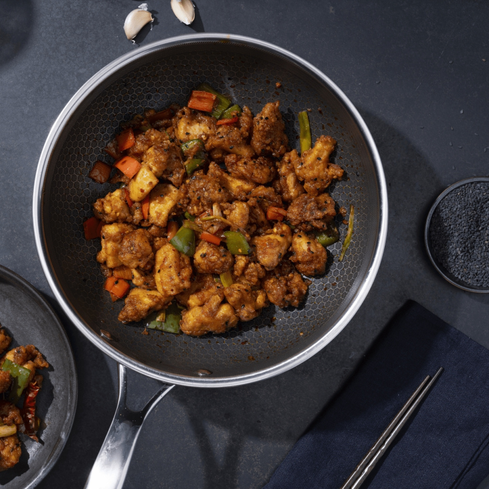 Wok-pande, nonstick, 30 cm - Hexclad