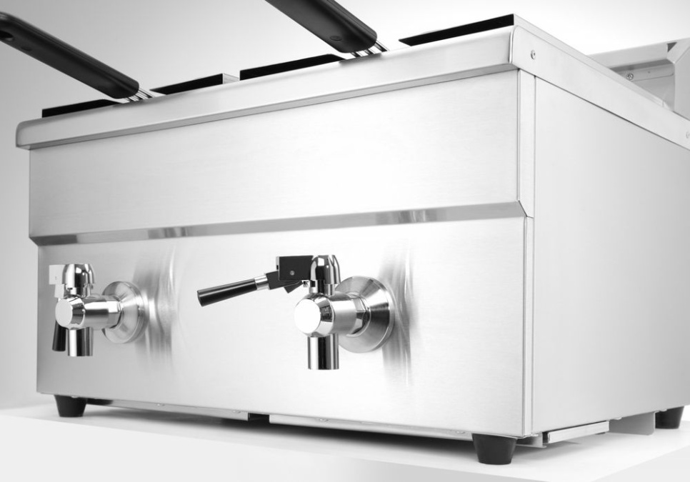 Induktionsfriture 2 x 8 L, Profi Line - Hendi