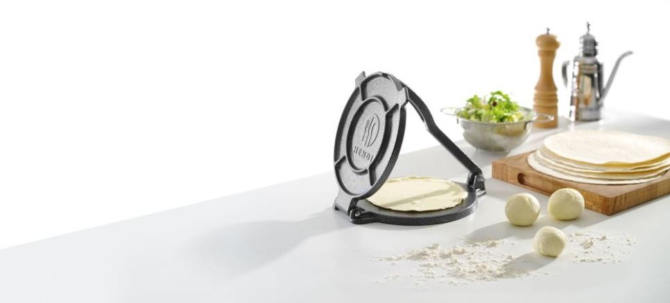 Tortillapresse i støbejern, 20 cm - Hendi