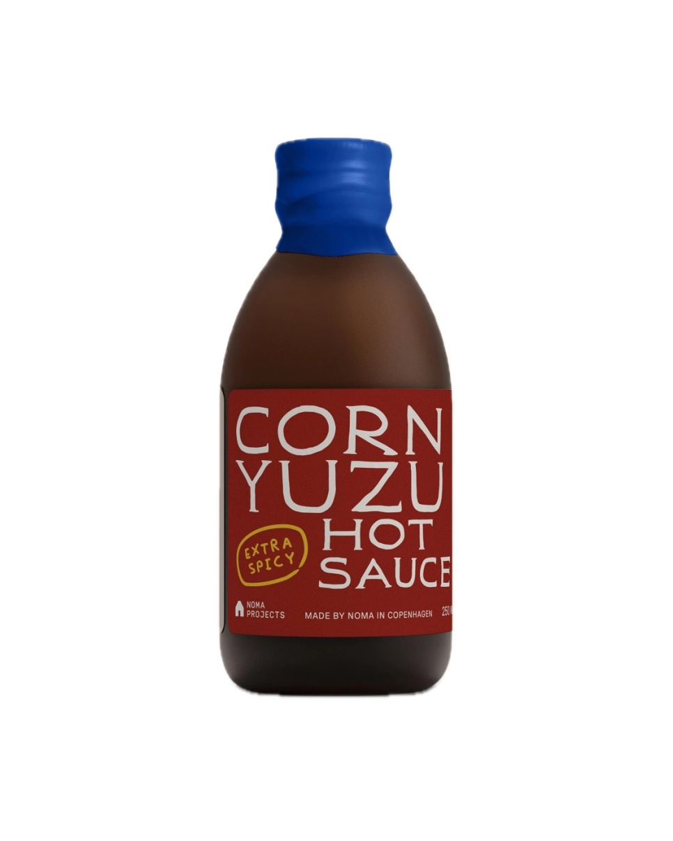 Corn Yuzu Hot Sauce, Extra Spicy, 250 ml - Noma Projects i gruppen Madlavning / Kolonial hos The Kitchen Lab (2297-35565)