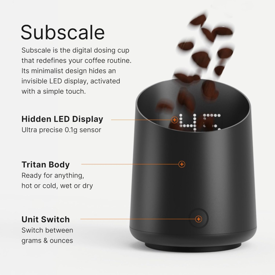 Subminimal SubScale espressovægt, sort